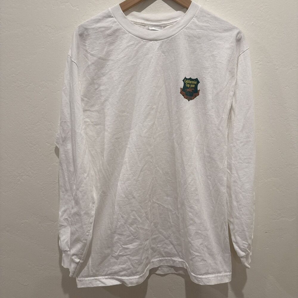 Santa Anita Race Track Mens TShirt L Large White California Cup XVII 2006 Vtg